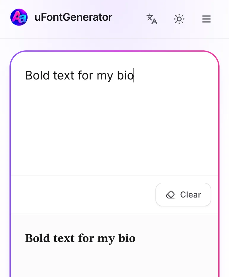 Input Your Text