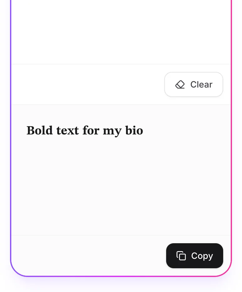 Convert to Bold