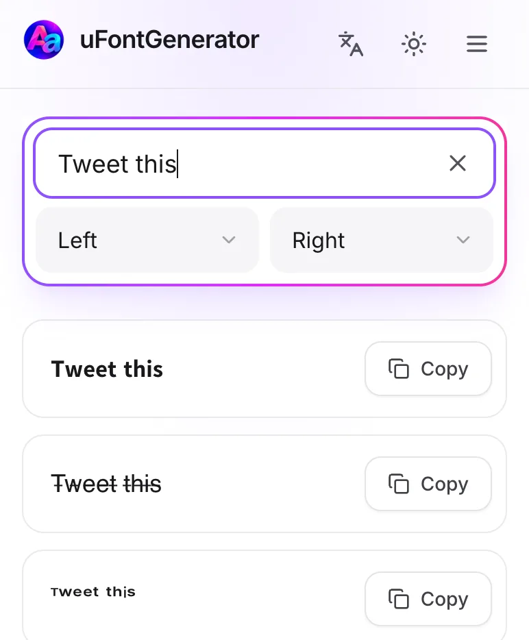 Input Your Text