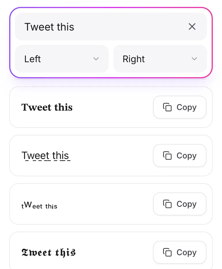 Select Your Style