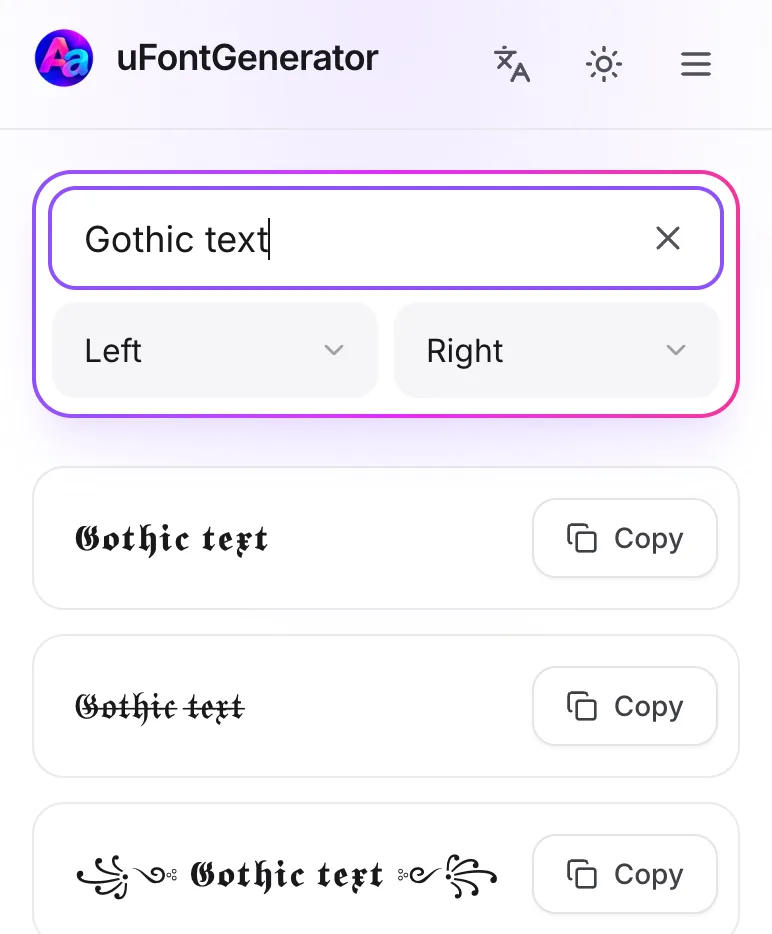Input Your Text