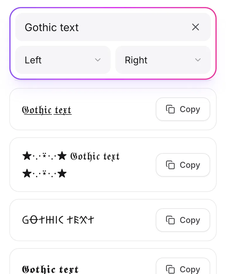 Select the Style