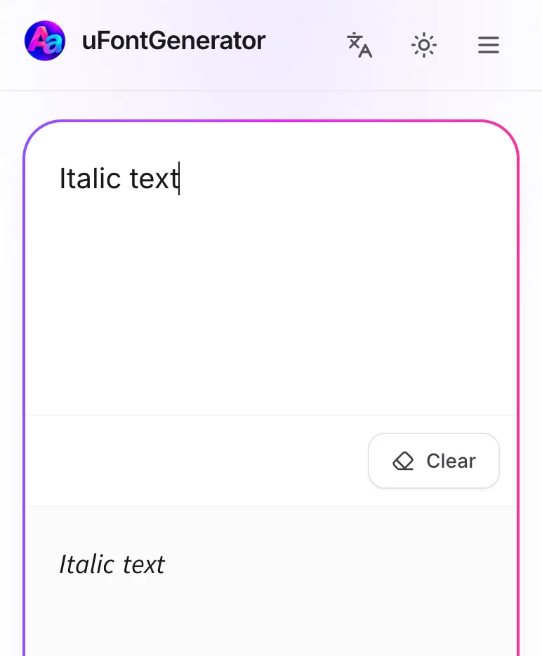 Input Your Text
